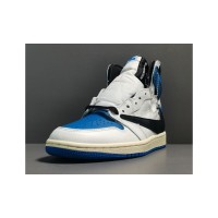 Кроссовки Nike Air Jordan 1 High x Travis Scott синие