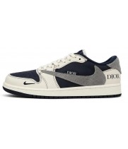 Dior × Travis Scott × Nike Air Jordan 1 Low Navy Blue