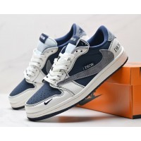Dior × Travis Scott × Nike Air Jordan 1 Low Navy Blue
