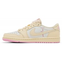 Кроссовки Air Jordan 1 x Travis Scott Low OG Shy Pink