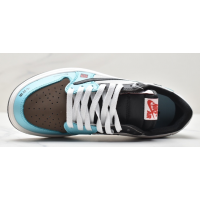 Кроссовки Travis Scott x Air Jordan 1 Low OG SP Jackboys Joint BMW M3 голубые