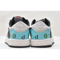 Кроссовки Travis Scott x Air Jordan 1 Low OG SP Jackboys Joint BMW M3 голубые