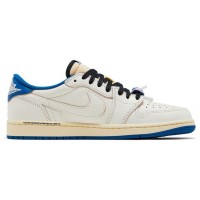 Travis Scott x Fragment Air Jordan 1 Low Sail Military Blue