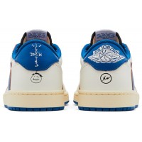 Travis Scott x Fragment Air Jordan 1 Low Sail Military Blue