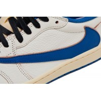 Travis Scott x Fragment Air Jordan 1 Low Sail Military Blue