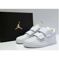 Кроссовки Nike Air Jordan 1 Retro Low Double Strap White