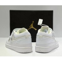 Кроссовки Nike Air Jordan 1 Retro Low Double Strap White