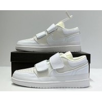 Кроссовки Nike Air Jordan 1 Retro Low Double Strap White