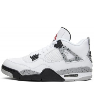 Nike Air Jordan 4 White Cement с мехом
