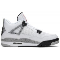 Nike Air Jordan 4 White Cement с мехом