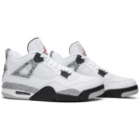 Nike Air Jordan 4 White Cement с мехом