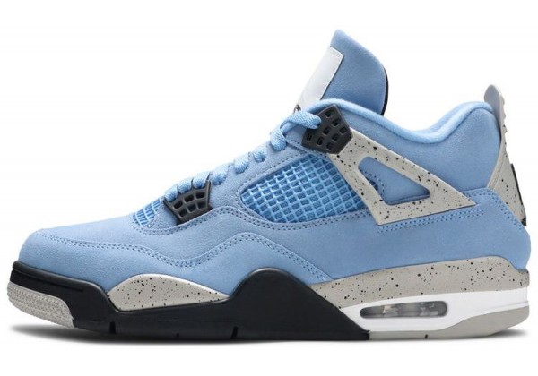 Nike Air Jordan 4 Retro University Blue с мехом