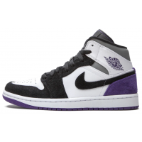 Nike Air Jordan 1 Mid SE Court Purple Suede зимние