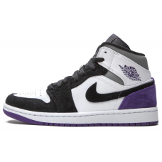 Nike Air Jordan 1 Mid SE Court Purple Suede зимние