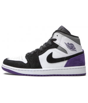 Nike Air Jordan 1 Mid SE Court Purple Suede зимние