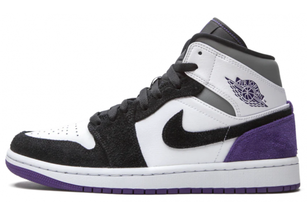 Nike Air Jordan 1 Mid SE Court Purple Suede зимние