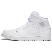 Nike Air Jordan 1 Mid White Pure Platinum