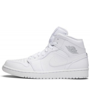Nike Air Jordan 1 Mid White Pure Platinum