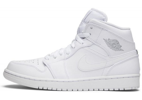 Nike Air Jordan 1 Mid White Pure Platinum