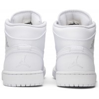 Nike Air Jordan 1 Mid White Pure Platinum