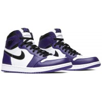 Nike Air Jordan 1 Retro High OG Court Purple 2.0 с мехом