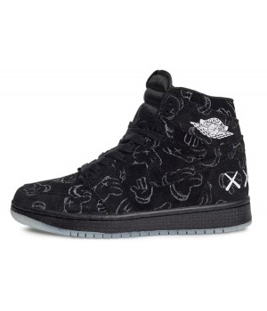 Nike Air Jordan 1 Rebillionare x Kaws Black