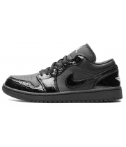 Nike Air Jordan 1 Low Black Croc