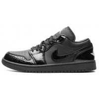 Nike Air Jordan 1 Low Black Croc