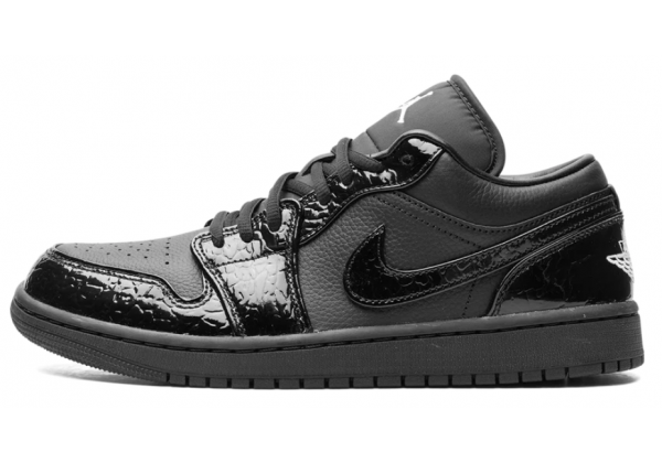 Nike Air Jordan 1 Low Black Croc