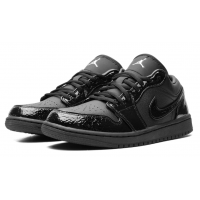 Nike Air Jordan 1 Low Black Croc