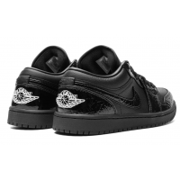 Nike Air Jordan 1 Low Black Croc