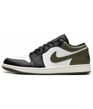 Nike Air Jordan 1 Low Black Toe Medium Olive