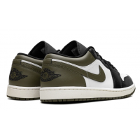 Nike Air Jordan 1 Low Black Toe Medium Olive