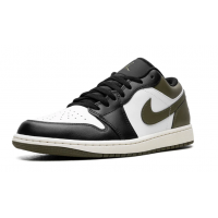 Nike Air Jordan 1 Low Black Toe Medium Olive