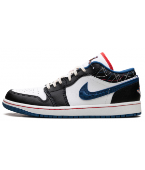 Nike Air Jordan 1 Low SE Industrial Blue Sashiko