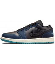 Nike Air Jordan 1 Low J1 Black Midnight Navy