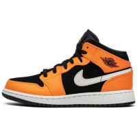 Nike Air Jordan 1 Retro Mid GS Orange Black