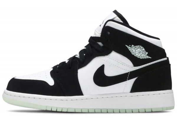 Nike Air Jordan 1 Mid SE GS Glow in the Dark Panda