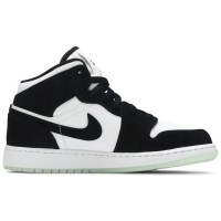 Nike Air Jordan 1 Mid SE GS Glow in the Dark Panda
