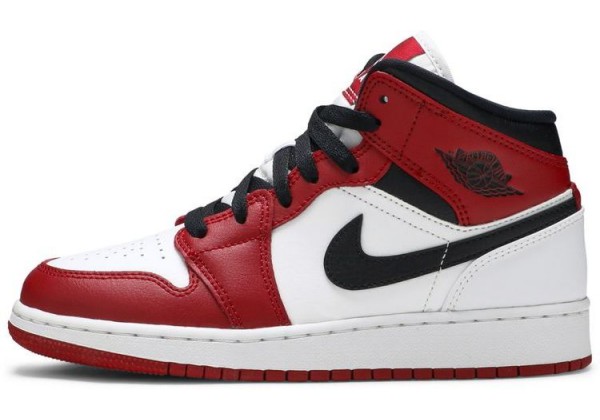 Nike Air Jordan 1 Mid GS Chicago White Red