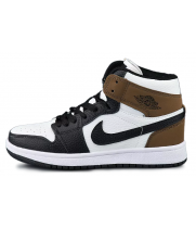 Nike Air Jordan 1 Mid Black White Brown