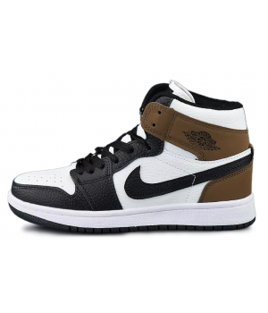 Nike Air Jordan 1 Mid Black White Brown