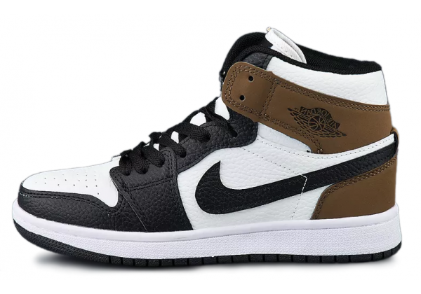 Nike Air Jordan 1 Mid Black White Brown