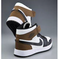 Nike Air Jordan 1 Mid Black White Brown