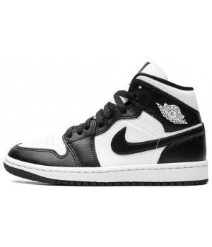 Кроссовки Nike Air Jordan 1 Mid Panda Black White
