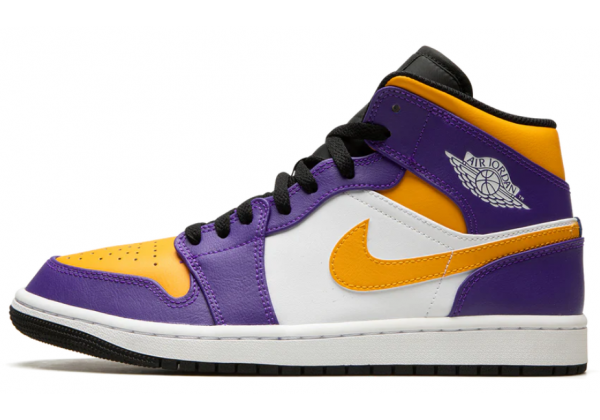 Nike Air Jordan 1 Mid Lakers 2022