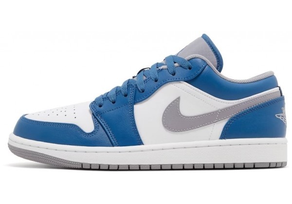 Nike Air Jordan 1 Low White True Blue Grey
