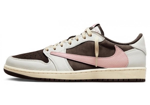 Nike x Travis Scott Air Jordan 1 Low OG Dark Pony Pink Oxford