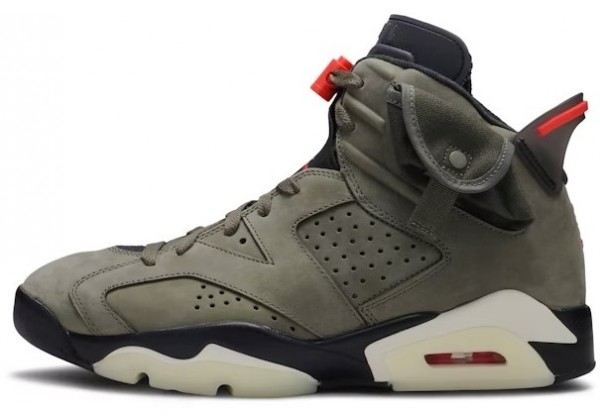 Nike Air Jordan 6 Retro Travis Scott Olive Sample
