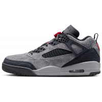 Jordan Spizike Low Anthracite Gym Red